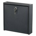 Safco Safco, Wall-Mountable Interoffice Mailbox, 12w X 3d X 12h, Black 4258BL